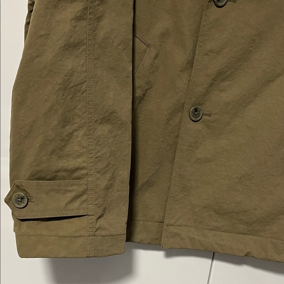 ZARA NWOT Men's Khaki Cropped Trench coat, Size XL - Picture 7 of 13